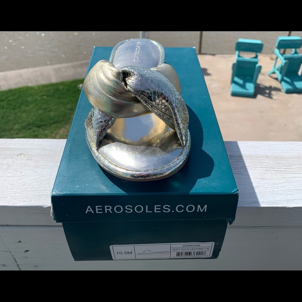 Aerosols Jordan Gold Sandals
